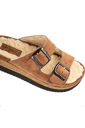 Bellatrix Anatomik Taban İçi Tüylü Kadın Ev Terliği