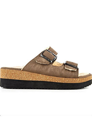 Bellatrix Anatomik Taban İçi Tüylü Kadın Ev Terliği