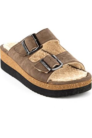 Bellatrix Anatomik Taban İçi Tüylü Kadın Ev Terliği