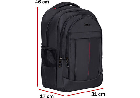 Dada 01 Orta-Lise-Üniversite & Günlük Okul Sırt Çantası Su Geçirmez Kumaş Darbe Emici Koruma 15,6 In