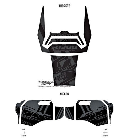 MotoGrafix Tank - Knee Pad BMW R1300GS Adventure Trophy 2024-2025