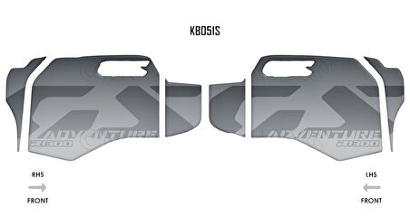 MotoGrafix Tank - Knee Pad BMW R1300GS Adventure Trophy 2024-2025