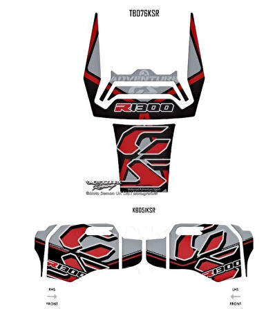 MotoGrafix Tank - Knee Pad BMW R1300GS Adventure Trophy 2024-2025