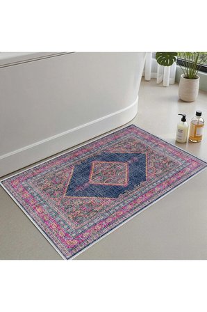 Banyo Paspası, Yumuşak Banyo Halısı, Kaymaz Dot Tabanlı, Yıkanabilir - 60x100