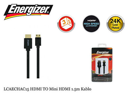 Energizer LCAECHAC15 2K/4K Full HD Hdmı to Mini Hdmı 1.5m Kablo