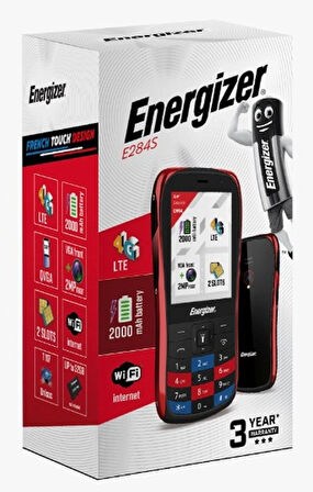 Energizer E284S 4g Tuşlu Telefon 2000mah Çift Sim