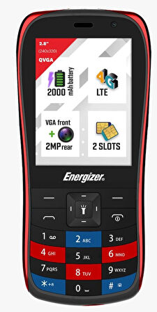 Energizer E284S 4g Tuşlu Telefon 2000mah Çift Sim