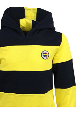 Fenerbahçe ÇOCUK TRIBUN SARI LACİVERT ŞERİTLİ SWEAT