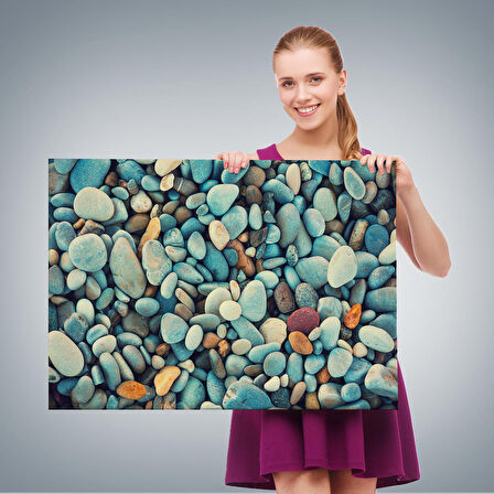 Deniz Taşı Dekoratif Kanvas Duvar Tablosu-3495