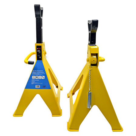 Fixonic B.H.D BHD00194 6 Ton 390-600mm Araba Sehpası/Araç Altı Sehpa/Sehpa Kriko 1 Çift (2 Adet)