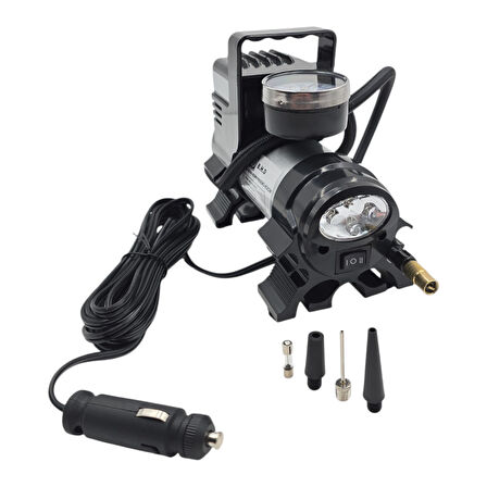 Fixonic B.H.D BHD00829 12V Saatli Çakmaklık Girişli Kompresör Işıklı