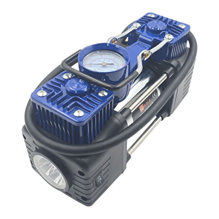 Fixonic B.H.D BHD00831 Çift Pistonlu 12V Çakmak Girişli Kompresör Işıklı