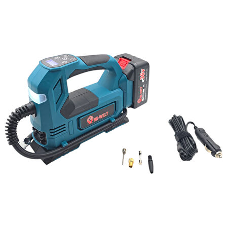 Fixonic Be-Welt BHD02 Şarjlı Yıkama Makinesi ve Şarjlı Mini Kompresör Çantalı Set