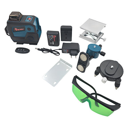 Fixonic B.H.D. BHD03 360° 16 Lens Şarjlı Yeşil Lazer Hizalama ve 80mt Lazermetre Çantalı Set