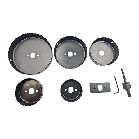 Fixonic B.H.D BHD00264 Buat (Panç) Açma Seti 8 Parça (64-76-89-102-127mm)  