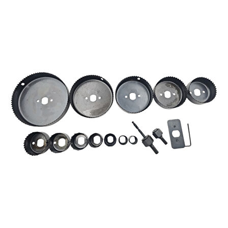 Fixonic B.H.D BHD00265 Buat (Panç) Açma Seti 16 Parça (19-22-29-32-38-44-51-64-76-89-102-127mm)  