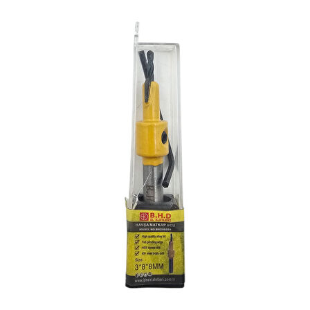 Fixonic B.H.D BHD00269 3x8mm Havşa Matkap Ucu