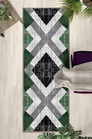 Ehl-206 Yıkanabilir Yolluk Halı Kaymaz Taban Salon Mutfak