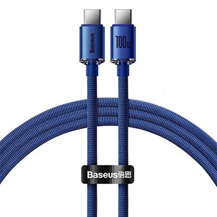 Baseus Super Şarj 1.2MT 100W Type-C to Type-C Şarj Data Kablosu Macbook Notebook Laptop Şarj Kablosu