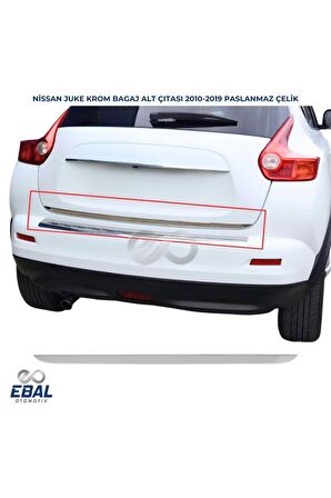 Nissan Juke Krom Bagaj Alt Çıtası 2010 Üzeri P.Çelik