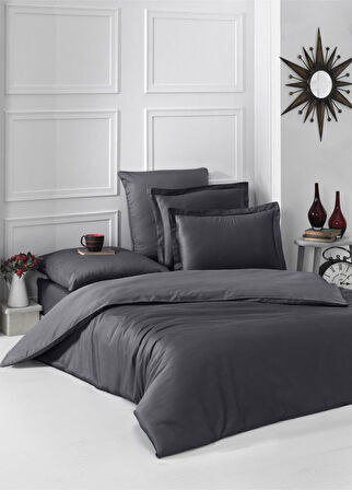 Saten Nevresim Takımı Tek Kişilik Sütlü -160x220
