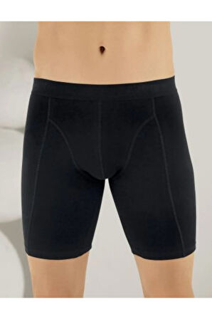 Uzun Paçalı Likralı Sporcu Boxer Siyah