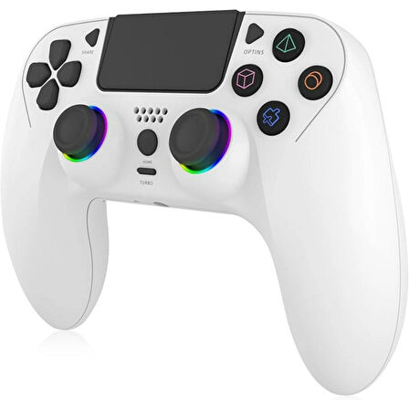 Ozmik PS4 için kablosuz kol PS4/Pro/Slim/PC ile uyumlu çift titreşimli/dokunmatik panel Android-İos 