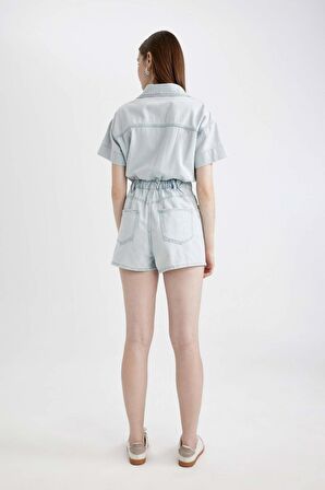 DeFacto Kısa Kollu Mini Jean Tulum B7072AX24SPNM39