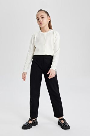 DeFacto Kız Çocuk Straight Fit Pantolon C4593A824SPBK81