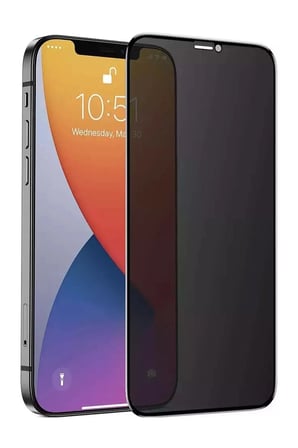 İphone 12 Pro Max Hayalet Ekran Koruyucu 9H Tam Kapatan Gizleyen Kırılmaz Cam