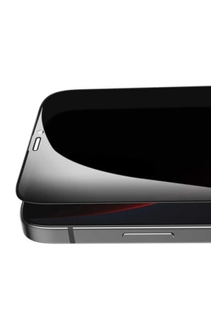 İphone 12 Pro Max Hayalet Ekran Koruyucu 9H Tam Kapatan Gizleyen Kırılmaz Cam