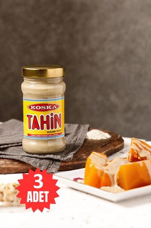 Koska KAVANOZ TAHİN 300 GR Cam ŞişeX 3 ADET