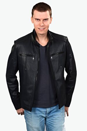 Tirex Siyah Deri Ceket