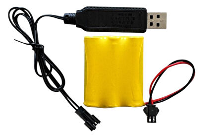 3.6 volt AA 800 mah şarjlı oyuncak bataryası ve şar aleti