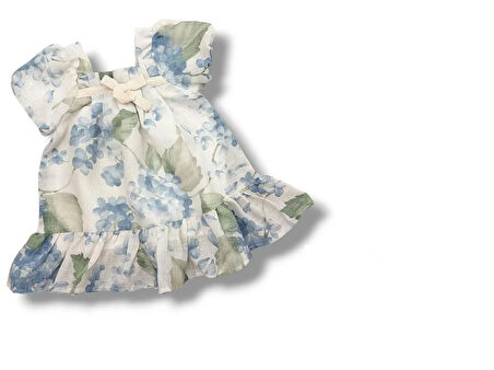 Desenli Kız Bebek Elbise CK50520