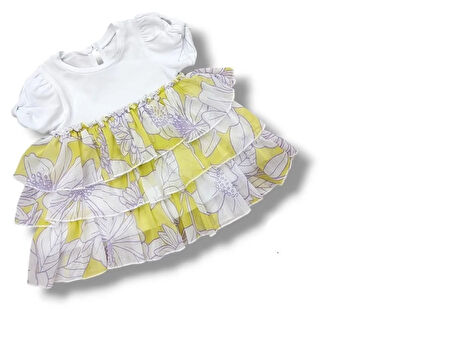 Kız Bebek Çiçekli  Elbise 50554