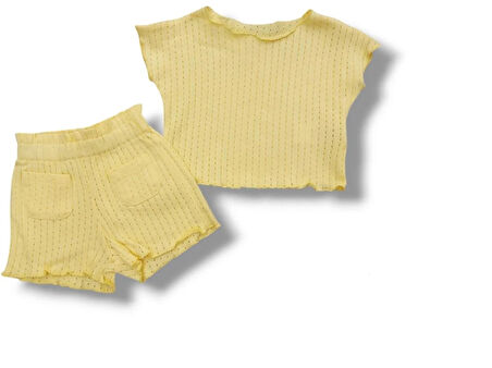 Kız BebeK Jakarlı Şort Takım CK50536