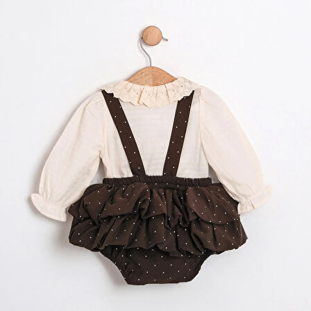 Kız Bebek Chocolette 2'li Takım CMN-3736