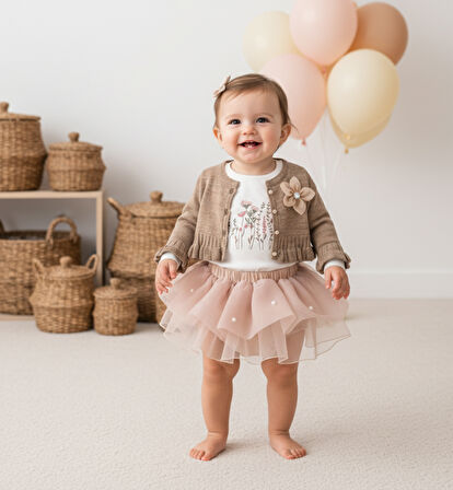 Kız Bebek Alessi 3'lü Takım CMN-3730