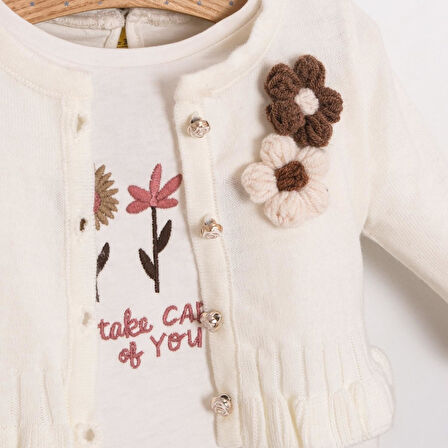 Kız Bebek Blumli 3'lü Takım CMN-3733