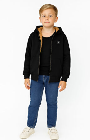 Erkek Çocuk İçi Welsoft Astarlı Hırka DEN-30482