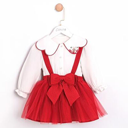 Kız Bebek Çocuk Tütülü Yılbaşı Elbise Takımı CMN-3750