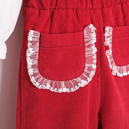Kız Bebek Gömlekli Pantolonlu Tulum Takımı CMN-3754