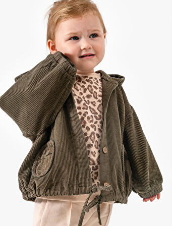 Kız Bebek Leopar Desenli 3'lü Takım NOY-9329