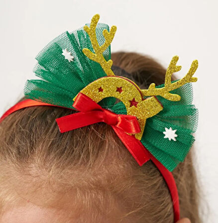 Kız Çocuk Joy Baskılı Tüllü Yıllbaşı Elbisesi NBK-24908