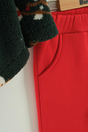 Kız Bebek Peluş Ceketli Takım Yılbaşı Yeniyıl Temalı NBK-972