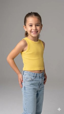 Kız Çocuk Crop Kaşkorse WRG-4685