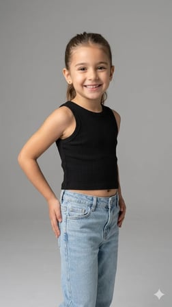 Kız Çocuk Crop Kaşkorse WRG-4685