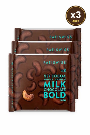 Bold Bütün Kajulu Sütlü Çikolata 100G X 3 Adet
