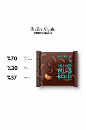 Bold Bütün Kajulu Sütlü Çikolata 100G X 3 Adet